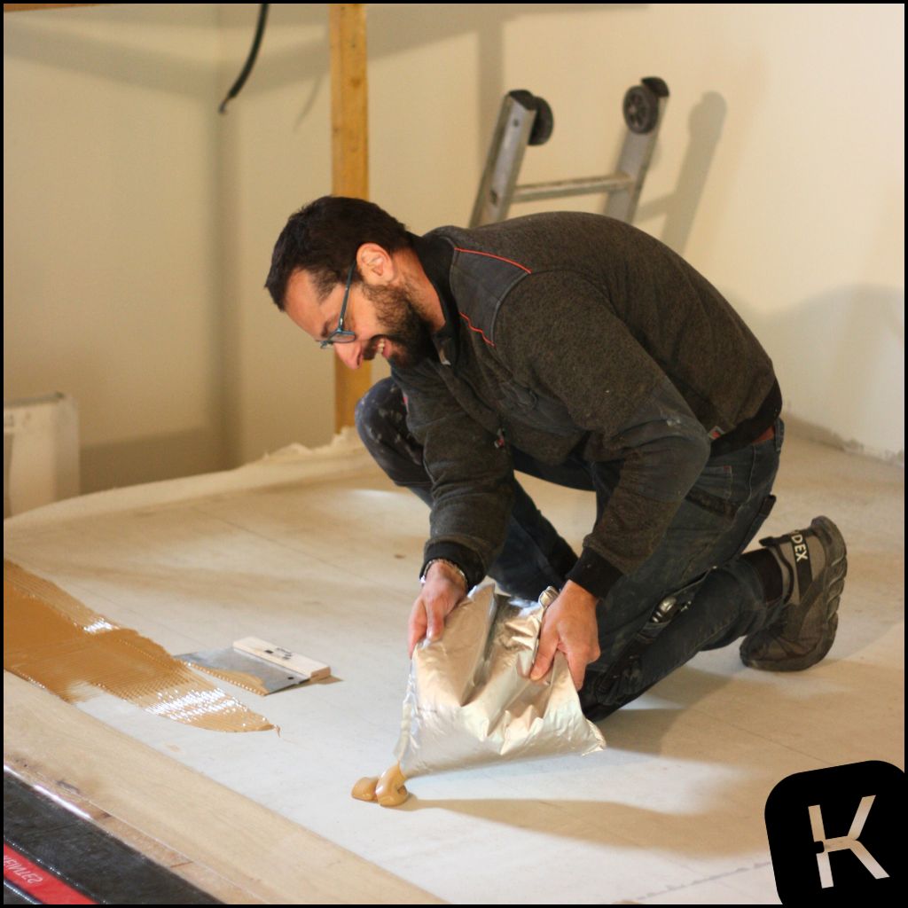 Pose de parquet collé - KLOO